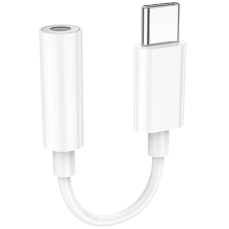 

Переходник Hoco LS35 Type-C to 3,5 AUX (White)