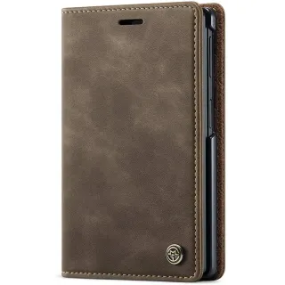 Шкіряний чохол-книжка CaseMe Velvet Matte для Samsung Galaxy Z Fold8 — Coffee