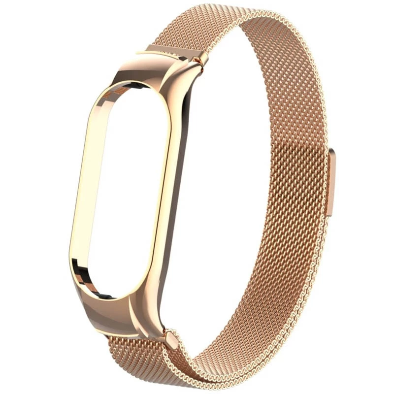 Ремінець Milanese Loop Design для Xiaomi Mi Band 7 – Pink Gold. Фото 7 з 7