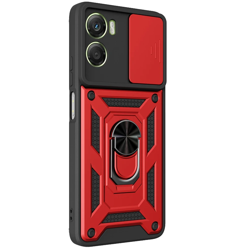 Удароміцний чохол Ummi Camshield Serge Ring (in box) для Motorola Moto G05 – Червоний / Red. Фото 1 з 2