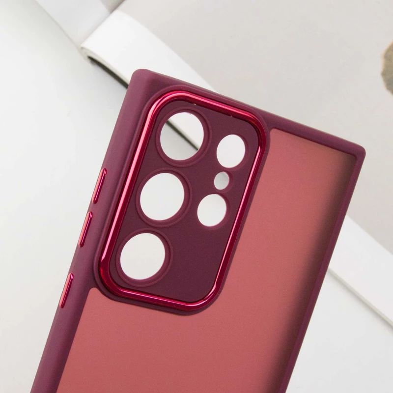 TPU+PC чохол Accent на Samsung Galaxy S23 Ultra – Magenta. Фото 6 з 8