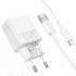 СЗУ Borofone BAS71A Source 10.5W (1USB-A) + кабель USB to Type-C – White. Фото 3 из 4