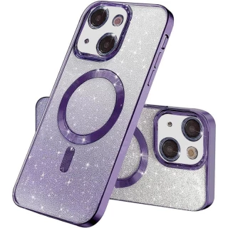 Чохол з блискітками, захисними лінзами на камеру та MagSafe на Apple iPhone 13 (6.1") фото 1 з 4