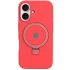 Силіконовий чохол Full Protective з кільцем-тримачем Apple iPhone 16 – Red. Фото 2 з 4