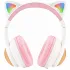 Накладні бездротові навушники Proove Kids LumiCat (APP) – White / Pink. Фото 3 з 5