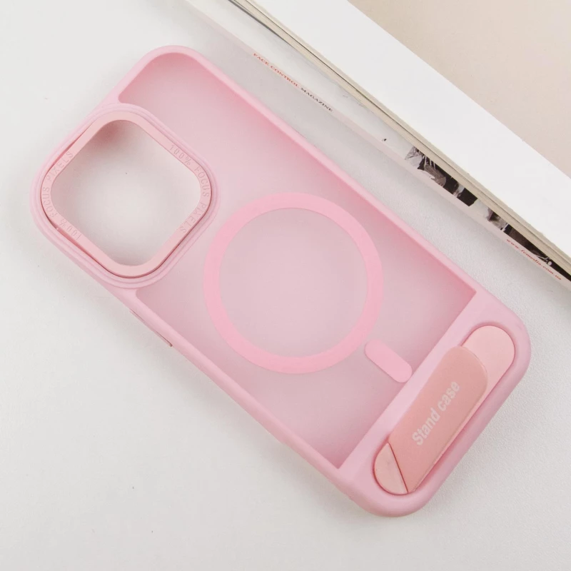 TPU+PC чехол Stand case для Apple iPhone 14 Pro Max (6.7") – Pink. Фото 4 из 6