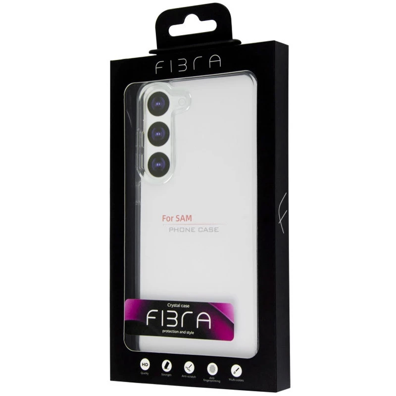 Чехол fibre diamond для Samsung Galaxy S23 – Clear. Фото 7 из 8