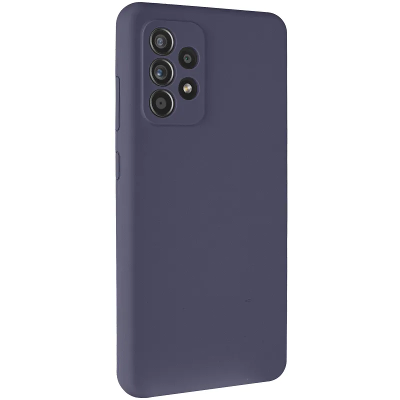 Чехол Silicone Case Lakshmi Premium з закритою камерою на Samsung Galaxy A52 4G / A52 5G – Темно-синий / Midnight blue. Фото 14 из 18