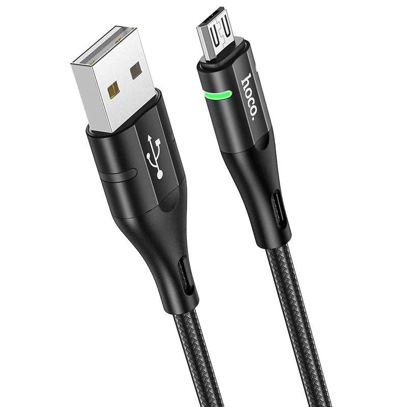 Дата кабель Hoco U93 "Shadow" MicroUSB (1.2 m) – Черный. Фото 2 из 6