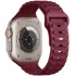 Силіконовий ремінець Defense для Apple Watch 38/40/41/42mm(ser.10) (140-190mm) – Wine Red. Фото 1 з 1