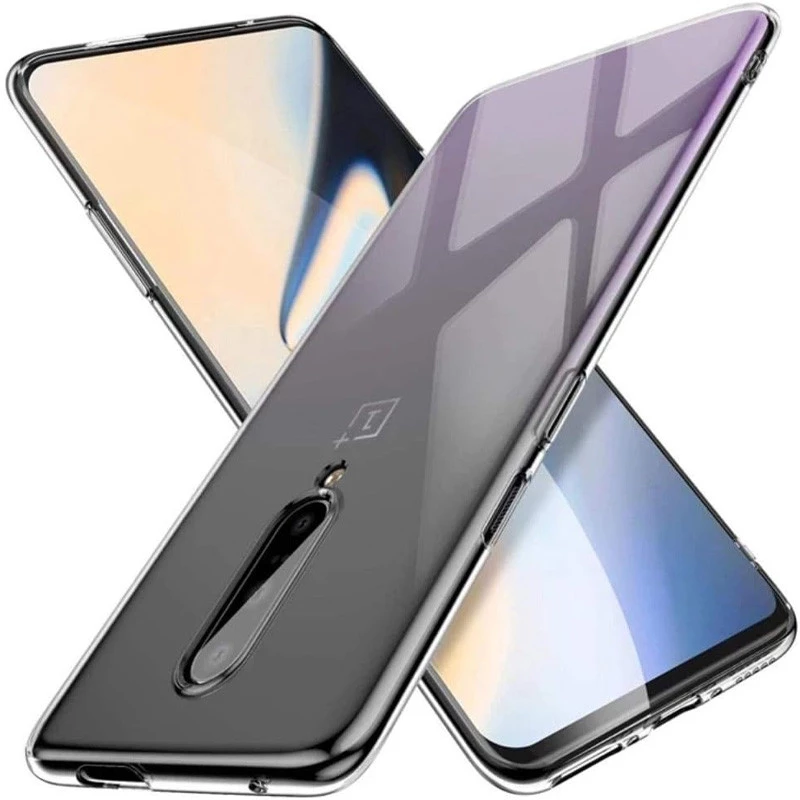 Ультратонкий силиконовый чехол 1 мм для OnePlus 7 Pro – Бесцветный (прозрачный). Фото 2 из 5