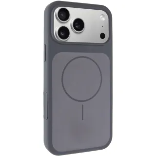 Чехол Silk Duo Color (AA) NO LOGO with Magnetic Fit для Apple iPhone 17 Pro (6.3") — Gray