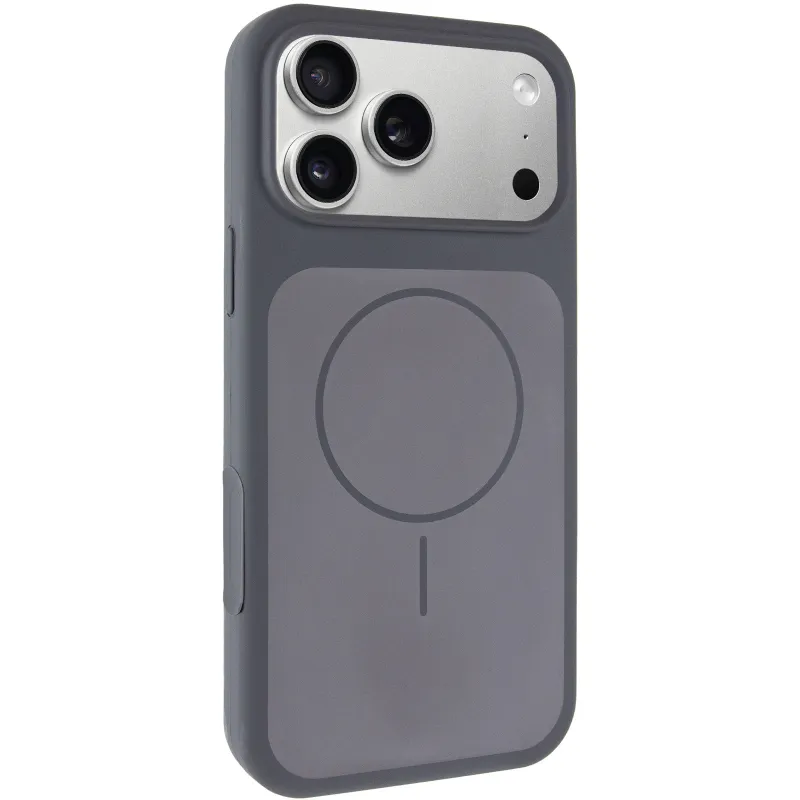 Чехол Silk Duo Color (AA) NO LOGO with Magnetic Fit для Apple iPhone 17 Pro Max (6.9") – Gray. Фото 1 из 5