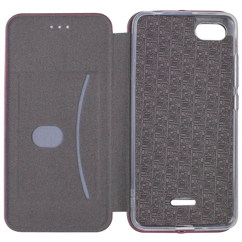Чохол-книжка класичний на Xiaomi Redmi 6A – Бордовий. Фото 5 з 6