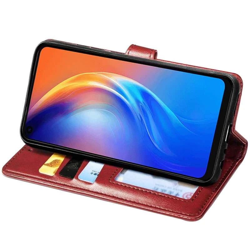 Чехол-книжка GETMAN Gallant  для TECNO Camon 16 SE – Красный. Фото 4 из 5
