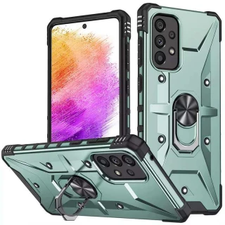 Ударостійкий чохол Pathfinder з кільцем на Xiaomi Redmi 9A — Зелений / Green