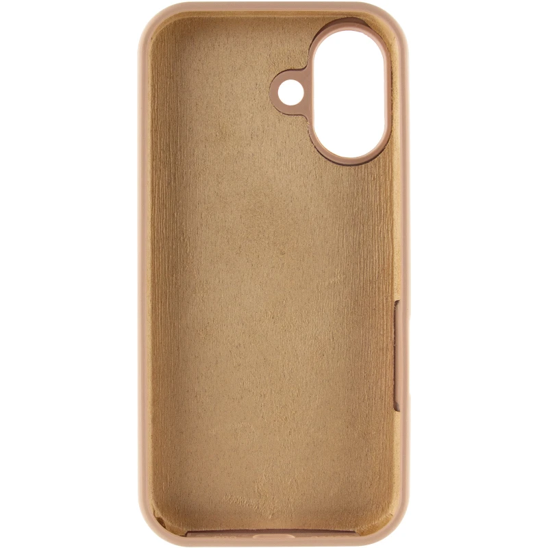 Чохол Silicone Case з закритим низом на Apple iPhone 16 – Бежевий / Desert Gold. Фото 4 з 6