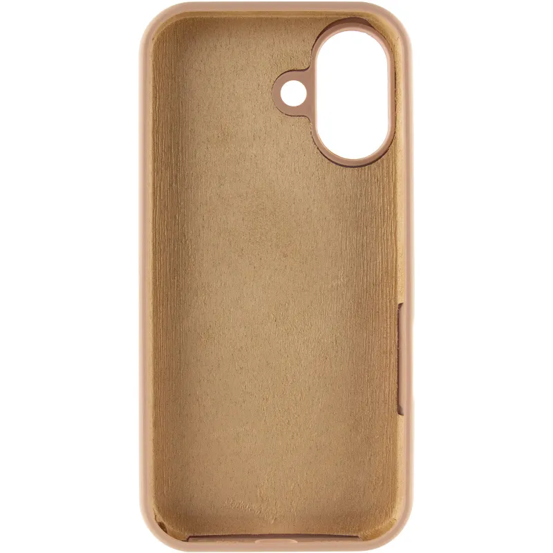 Чехол Silicone Case с закрытым низом для Apple iPhone 17 (6.3") – Бежевый / Desert Gold. Фото 4 из 6