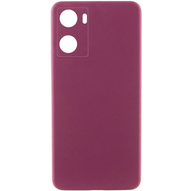 Чохол Silicone Case Lakshmi Premium із закритою камерою для Oppo A57s – Бордовий / Plum. Фото 1 з 3