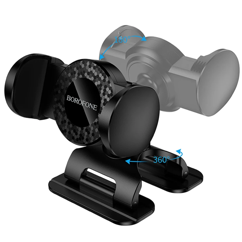 Автотримач Borofone BH142 Support pull clip (center console) – Black. Фото 5 з 6