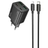 СЗУ Hoco N55 Fundador PD20W four-port (2USB-A/2C) + Type-C to Lightning – Black. Фото 1 из 6