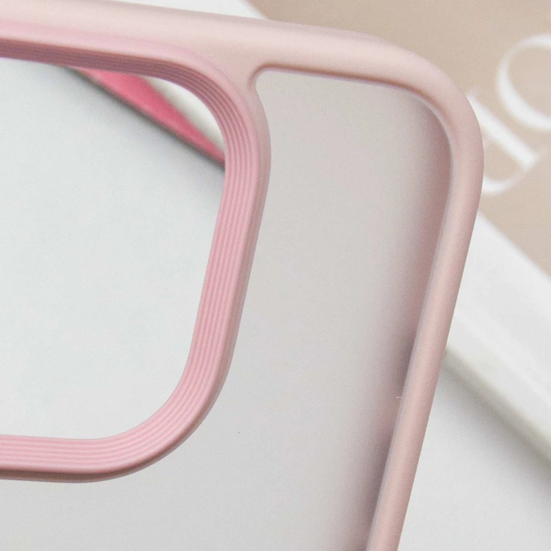 TPU+PC с металлическими кнопками для Apple iPhone 16 Pro – Розовый / Pink. Фото 13 из 13