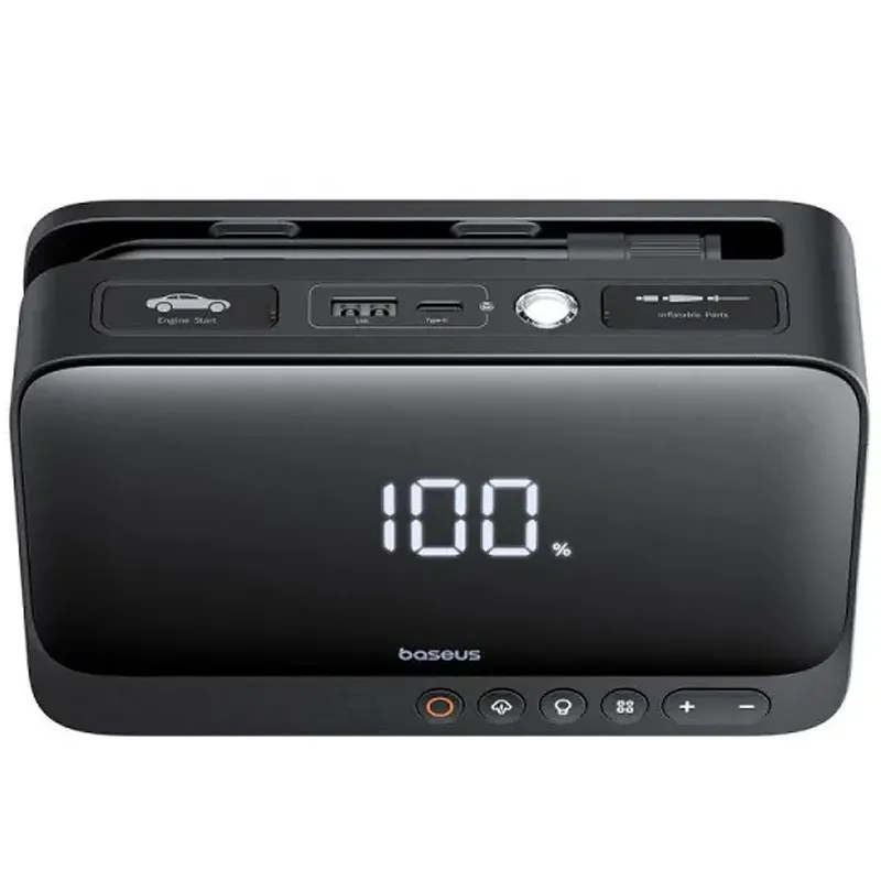 Пусковий пристрій (бустер) для автомобіля Baseus Super Energy 6000 mAh (C00245902111) – Cluster Black. Фото 3 з 5