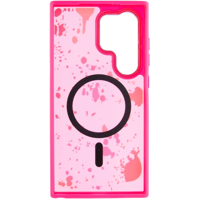 Чохол абстракція малювання з MagSafe на Samsung Galaxy S25 Ultra – Barbie Pink. Фото 4 з 6