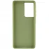 Кольоровий силіконовий чохол на Samsung Galaxy S21 Ultra – Фісташковий. Фото 2 з 4