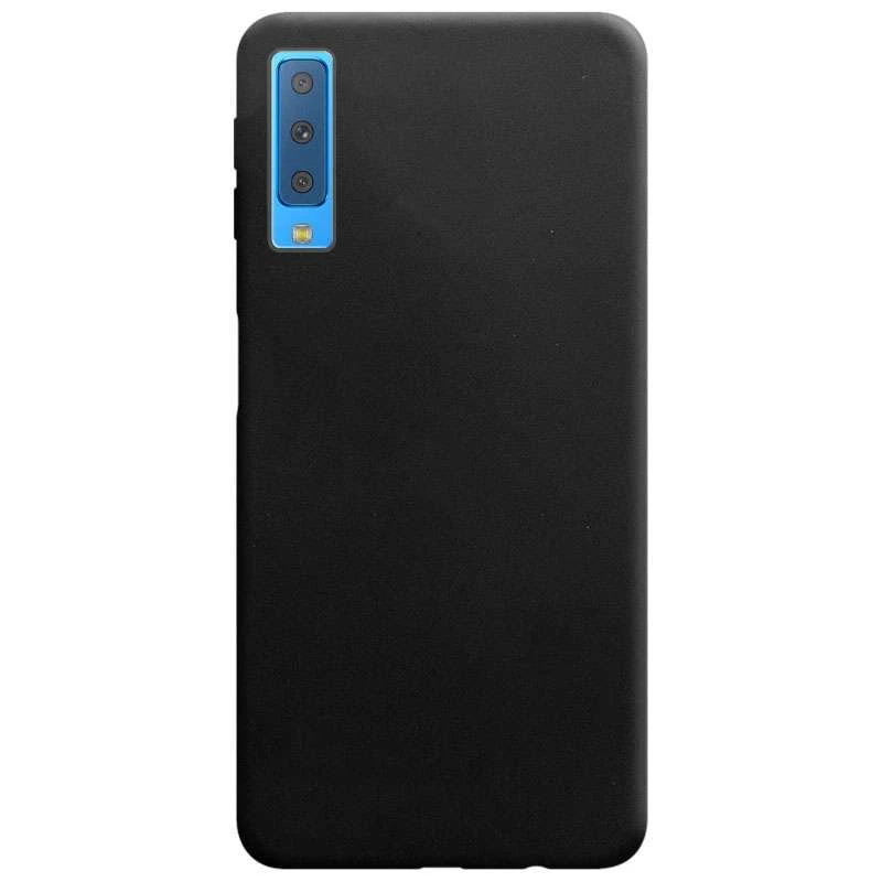 

Цветной силиконовый чехол для Samsung A750 Galaxy A7 (2018) (Черный), Чорний