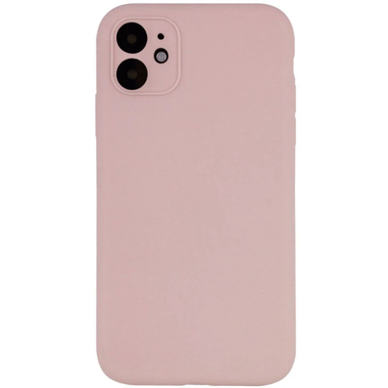 Чохол Silk Full Camera Protective (AA) NO LOGO для Apple iPhone 12 (6.1") – Рожевий / Pink Sand. Фото 1 з 2