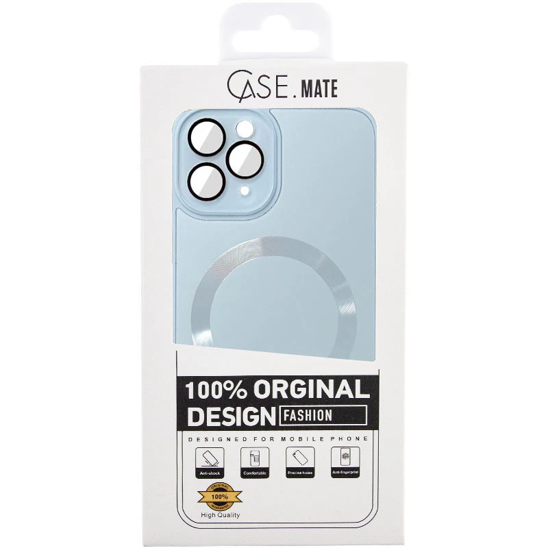 Силіконовий сапфіровий чохол з захистом камери та MagSafe на Apple iPhone 11 Pro (5.8") фото 2 з 2