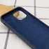 Чохол Silicone Case з закритим низом на Apple iPhone 14 Pro (6.1") – Темно-синій / Midnight blue. Фото 5 з 8