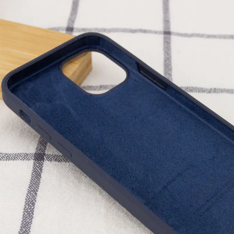 Чехол Silk Full Protective (AA) для Apple iPhone 14 Plus (6.7") – Темно-синий / Midnight blue. Фото 3 из 3