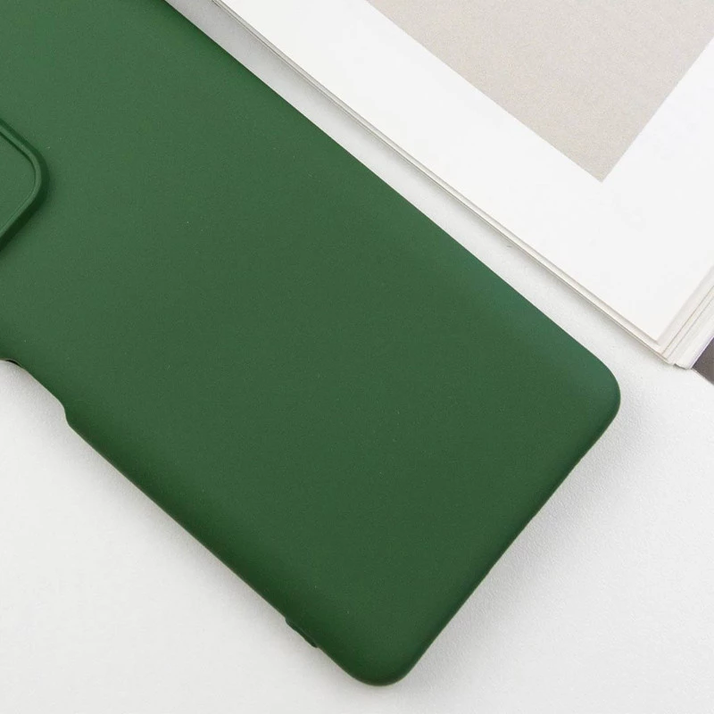 Чохол Silicone Case Lakshmi з закритою камерою на Xiaomi Redmi 10 – Зелений / Dark green. Фото 3 з 9