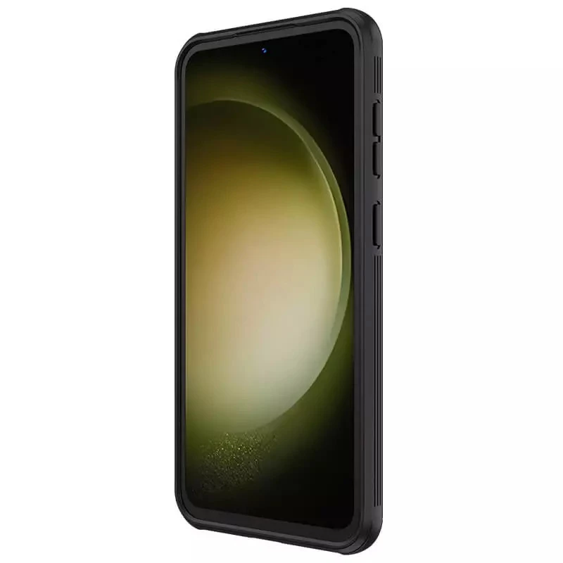 Карбована накладка Nillkin Pro зі шторкою для камери на Samsung Galaxy S23 FE – Black. Фото 4 з 5