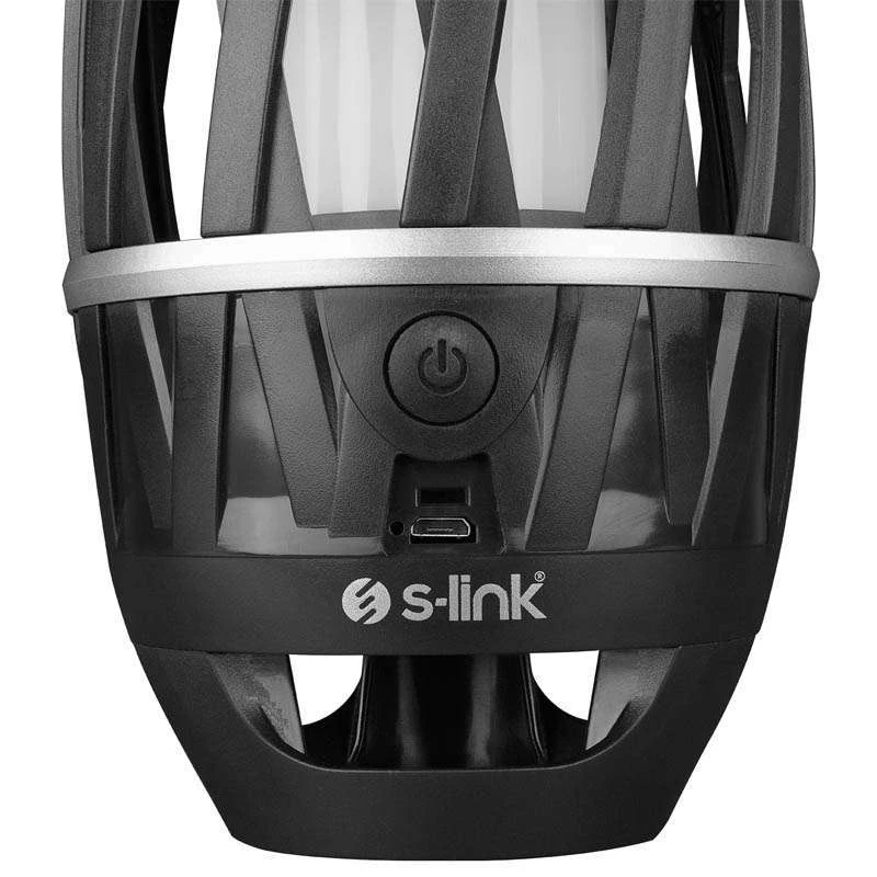 Ліхтар акумуляторний S-link SL-F807 34 Leds 1200mAh USB Rechargeable Flame Effect Decorative – Чорний. Фото 3 з 4