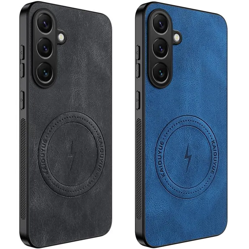 TPU+PC чохол Nappa Texture Magnetic Case для Samsung Galaxy S25 FE фото 1 з 1