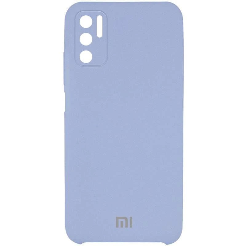 

Чехол Silicone Case Premium с закрытым низом и защитой камеры для Xiaomi Redmi Note 10 5G (Голубой / Lilac Blue), Блакитний / lilac blue