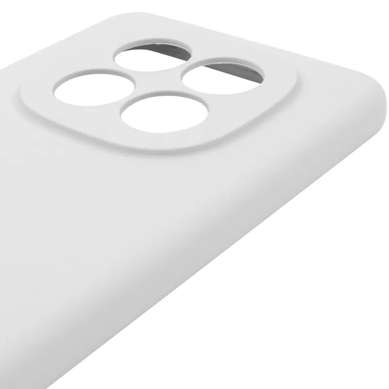 Чехол Silicone Case Lakshmi Premium з закритою камерою на Xiaomi Poco X7 – Белый / White. Фото 5 из 6