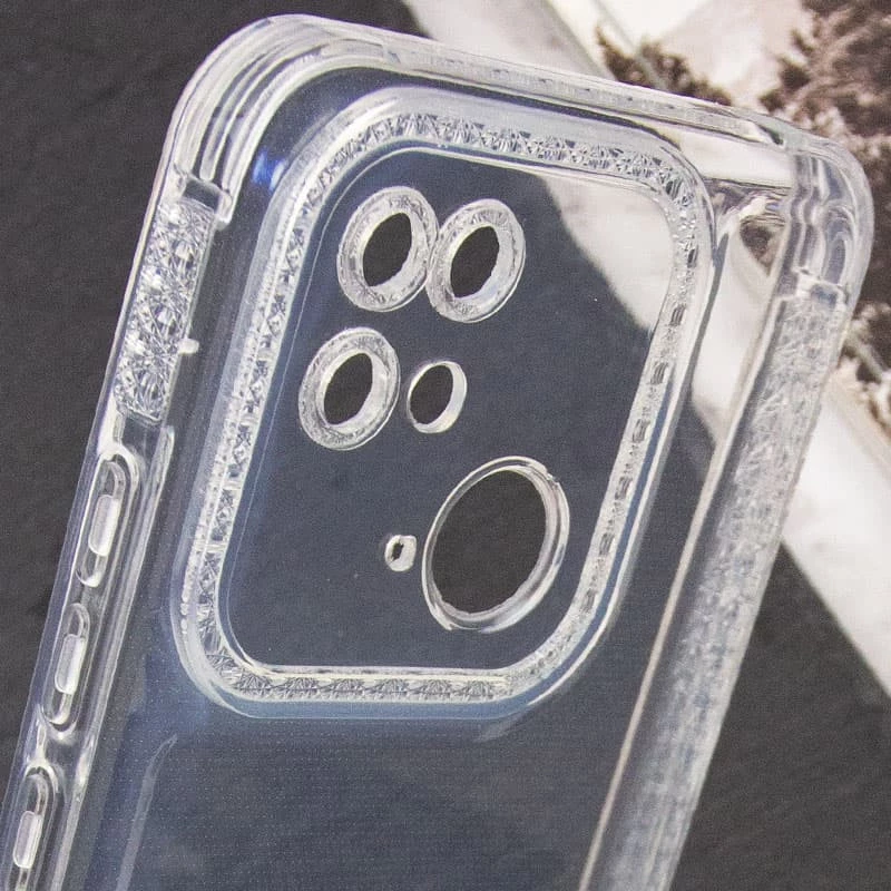 Силіконовий чохол з візерунком на Xiaomi Redmi 10C – Прозорий. Фото 5 з 6