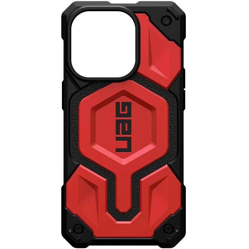 

Ударостійкий чохол UAG Monarch Pro with MagSafe Leather на Apple iPhone 14 Pro Max (6.7") (Червоний)