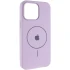 Чохол Silicone Case Full Protective (AA) V2 with MagSafe для Apple iPhone 14 (6.1") – Бузковий / Lilac. Фото 2 з 11