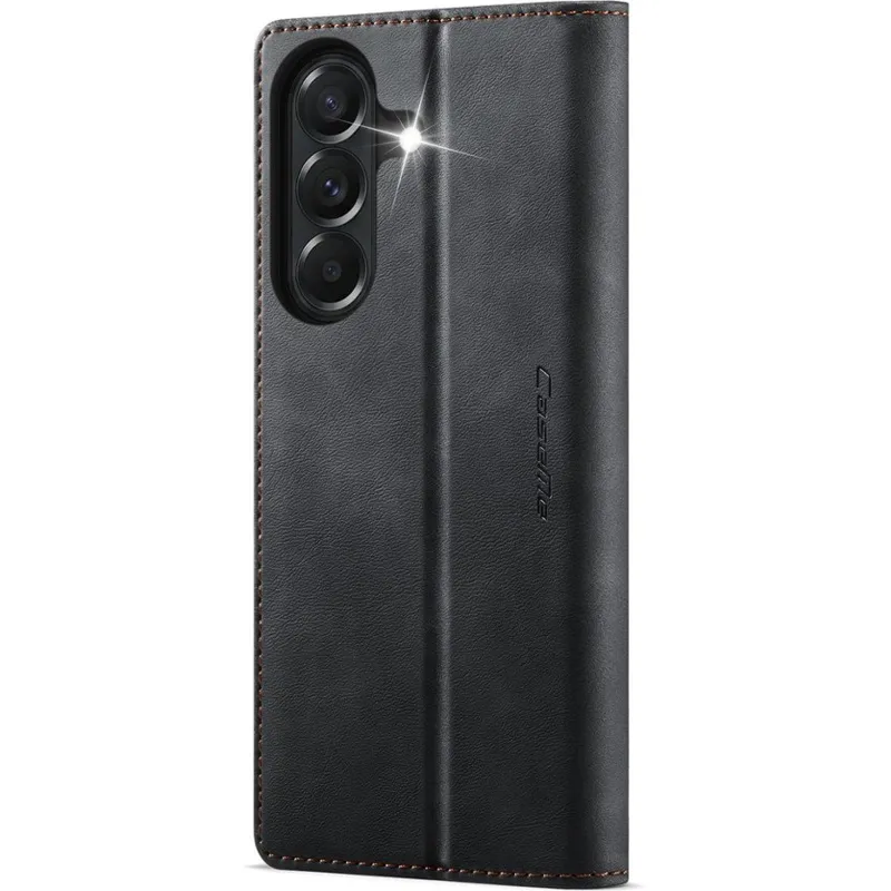 Шкіряний чохол-книжка CaseMe Velvet Matte для Samsung Galaxy A27 – Black. Фото 3 з 5