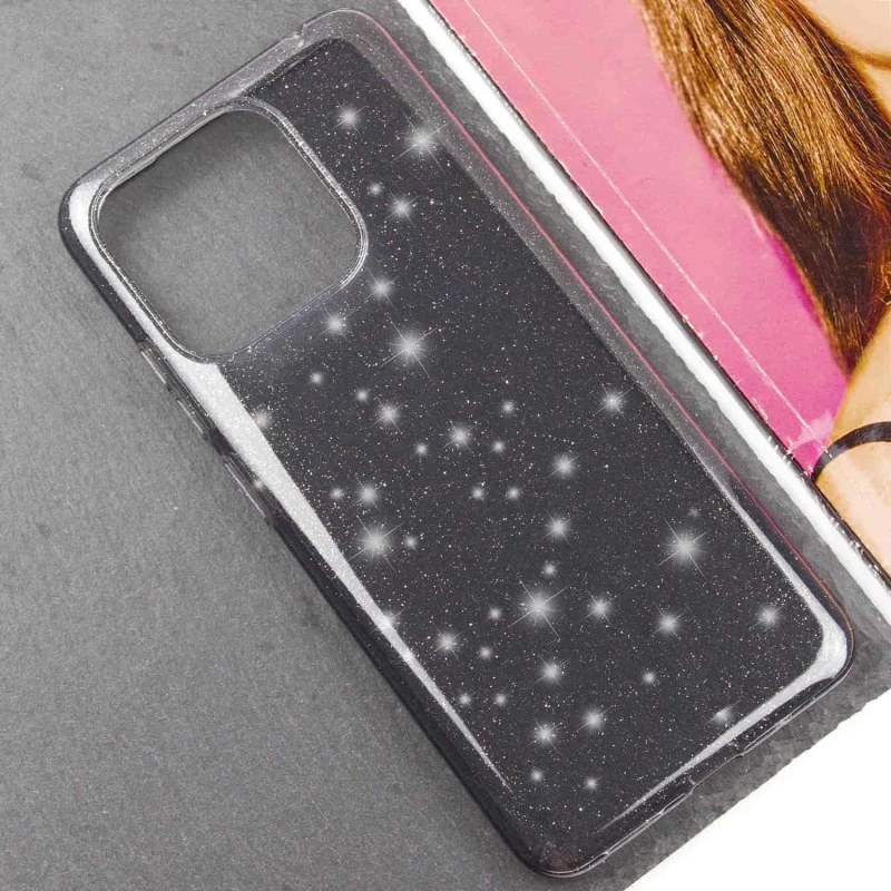 Блискучий силіконовий чохол на Xiaomi Redmi 12C / Poco C55 – Grey. Фото 5 з 8