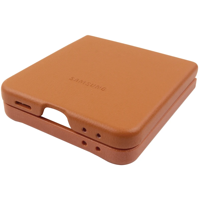 Кожаный чехол Leather Case Premium для Samsung Galaxy Z Flip7 – Brown. Фото 9 из 9