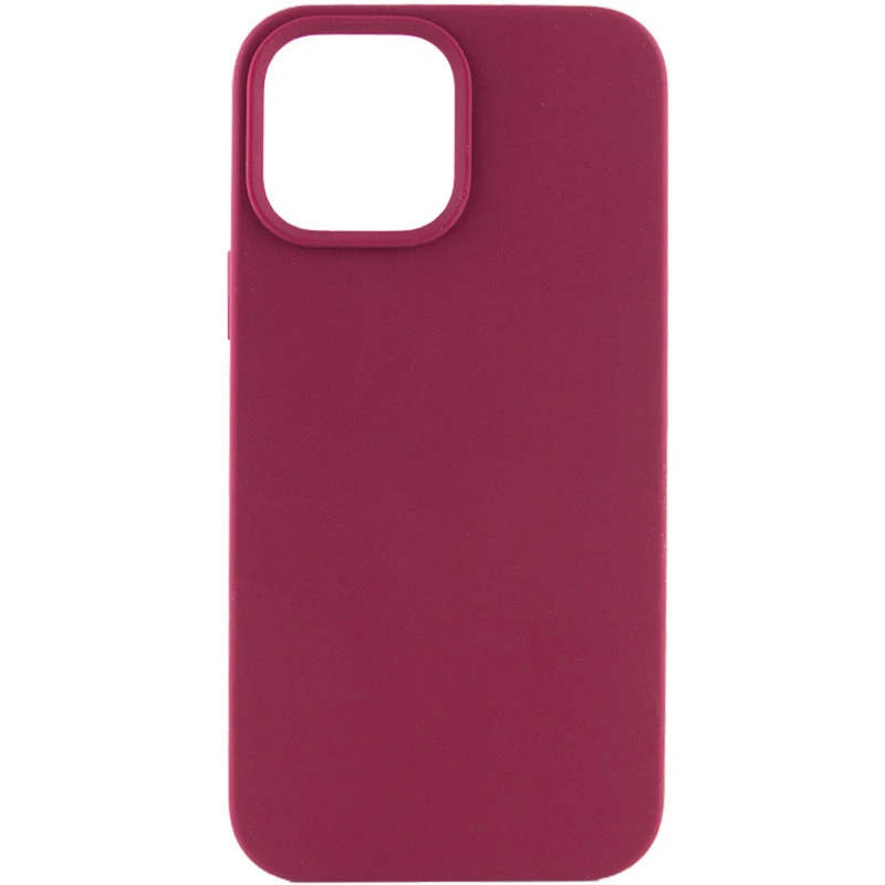 Чохол з закритим низом Silicone Case на Apple iPhone 17 Pro (6.3") – Бордовий / Maroon. Фото 1 з 1