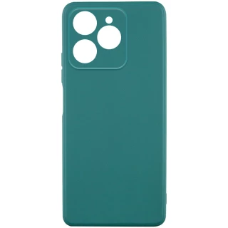 Цветной силиконовый чехол с защитой камеры для TECNO Spark 10 Pro — Зеленый / Green