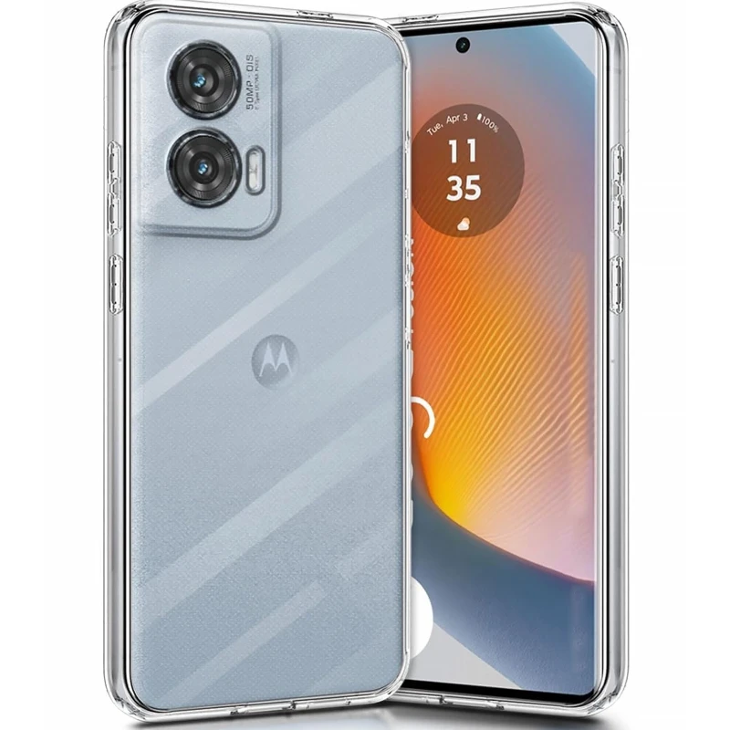 Ультратонкий силіконовий чохол 1,5 мм з захистом камери на Motorola Edge 50 Fusion фото 1 з 1