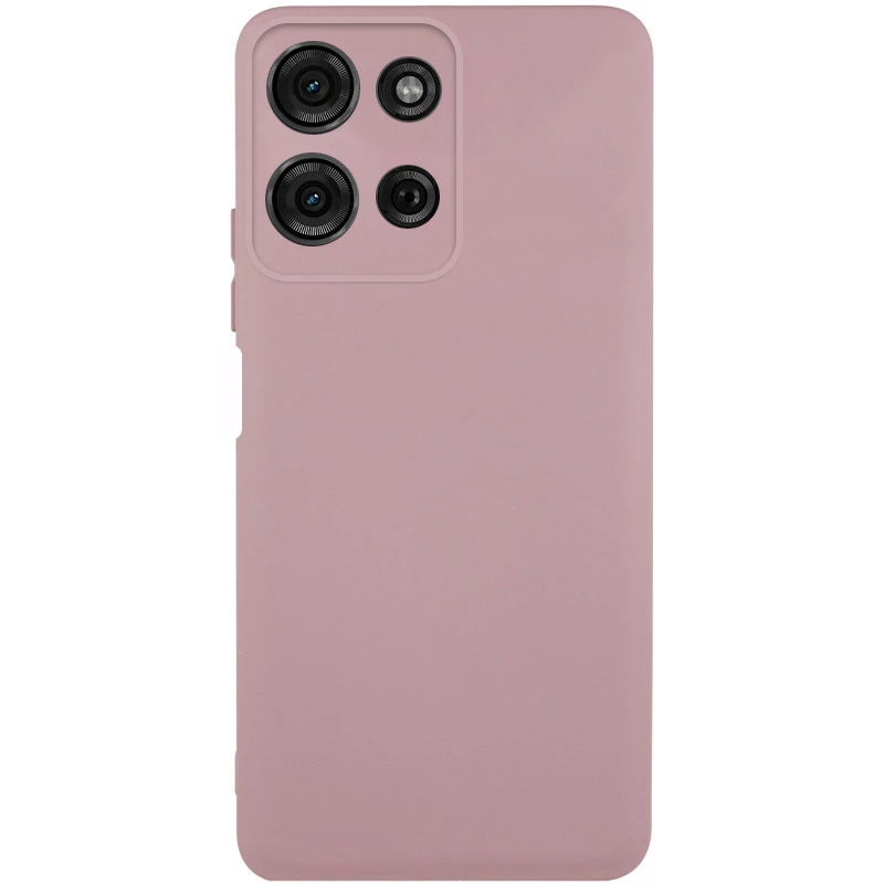 Чохол Silicone Case Lakshmi Plus з закритою камерою на Motorola Edge 60 – Рожевий / Pink Sand. Фото 1 з 1